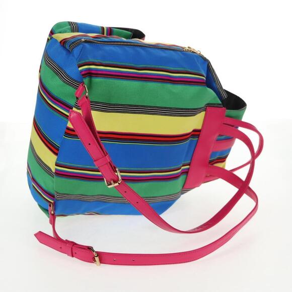 Gianni Versace Backpack Canvas Multicolor Gold Auth 142845V main image 12